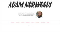 Desktop Screenshot of adamnorwood.com