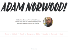 Tablet Screenshot of adamnorwood.com